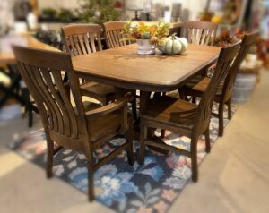 Amish made solid sap cherry wood dining set