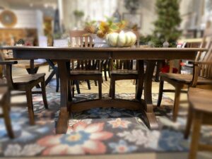 amish made solid cherry table