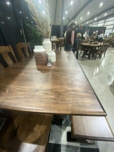Rustic Hickory Wood Table
