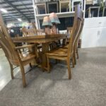 Rustic Hickory Table With Knots