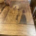 Rustic Hickory Table 2 With Knots and Distressed Scuff Marks