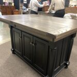 Oak Rustic Looking Top 3 On Kitchen Island